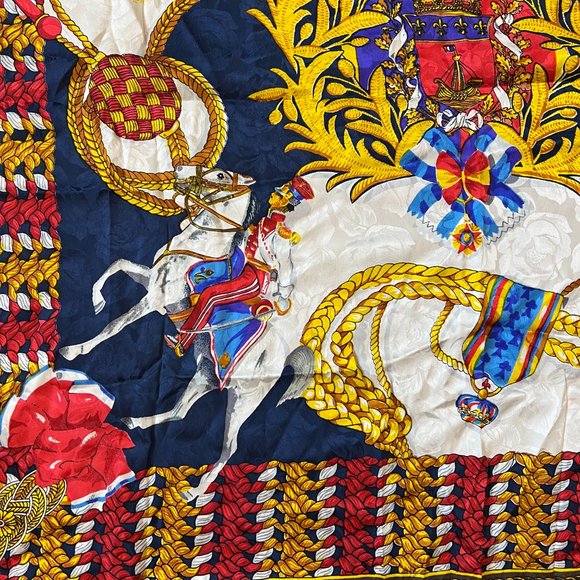 Renato Balestra Multicolor Italian British Scarf - Picture 3 of 10